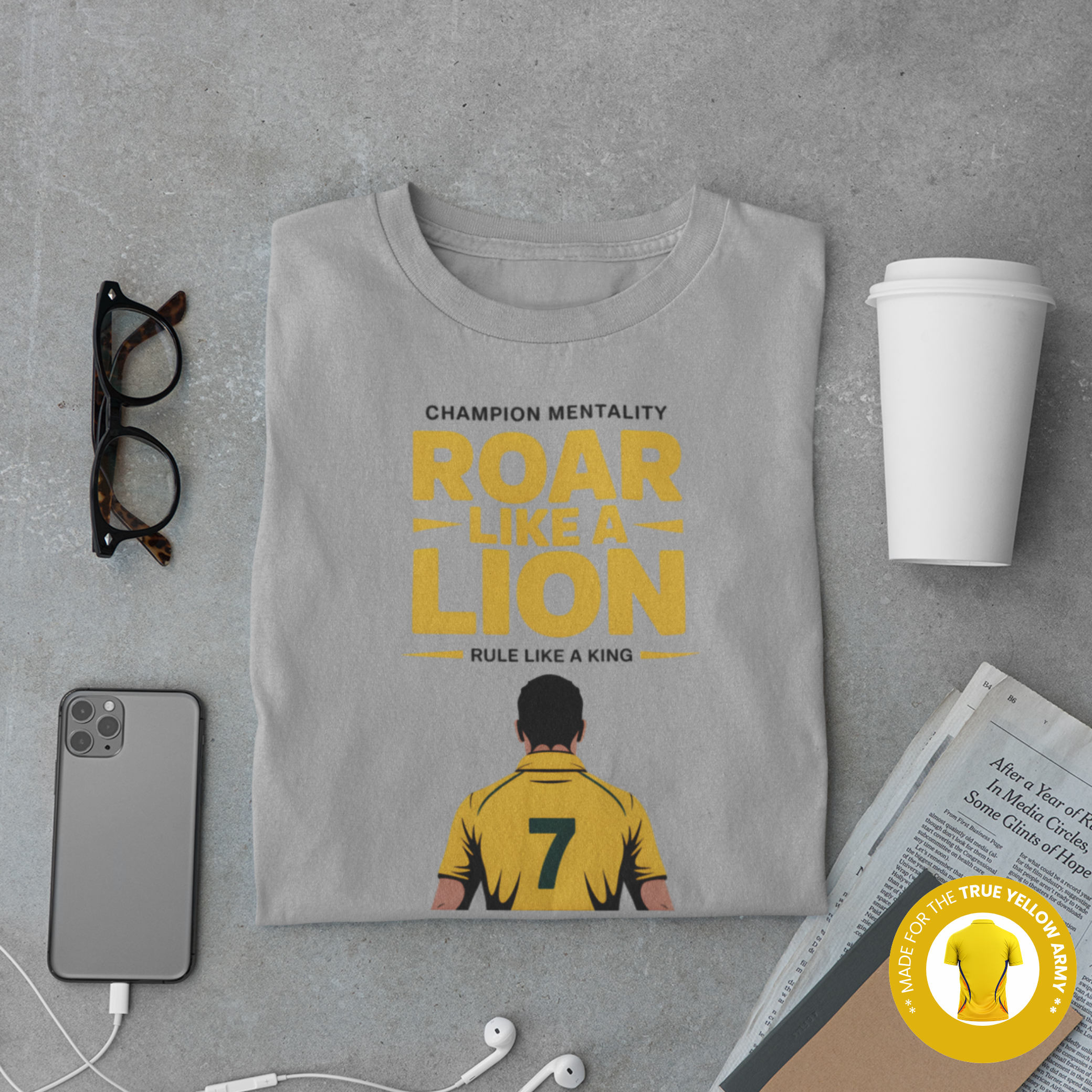 Roar Like a Lion Cricket T-Shirt
