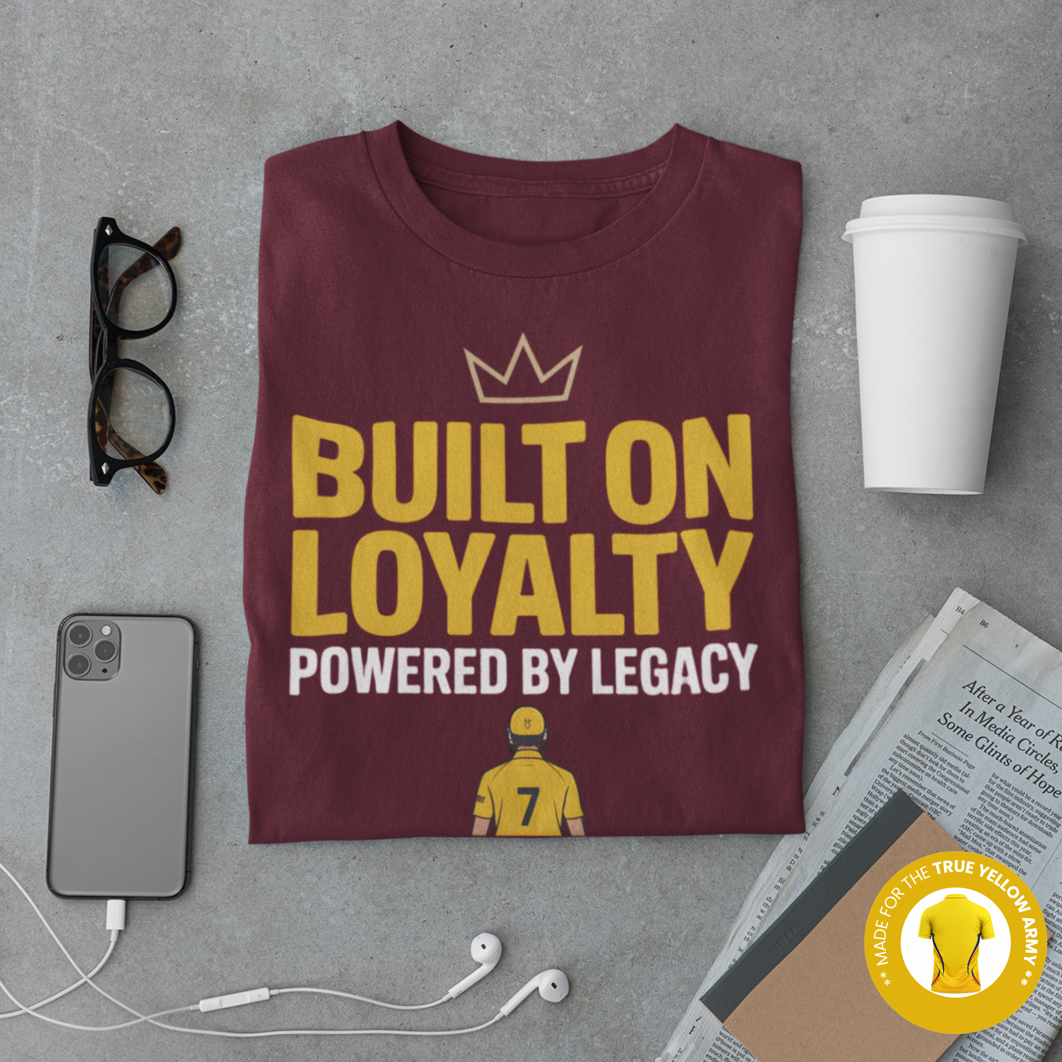 Built on Loyalty Cricket Fan T-Shirt