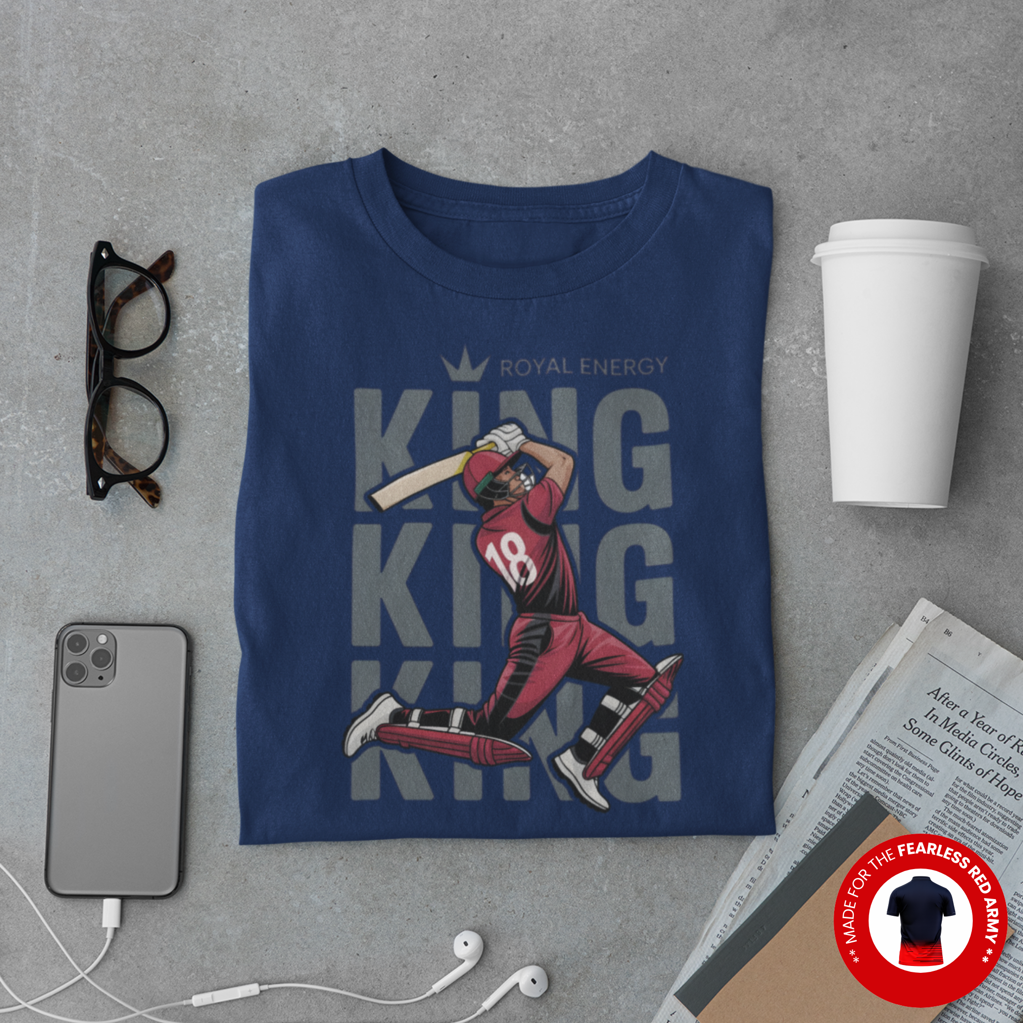 King Energy Cricket T-Shirt