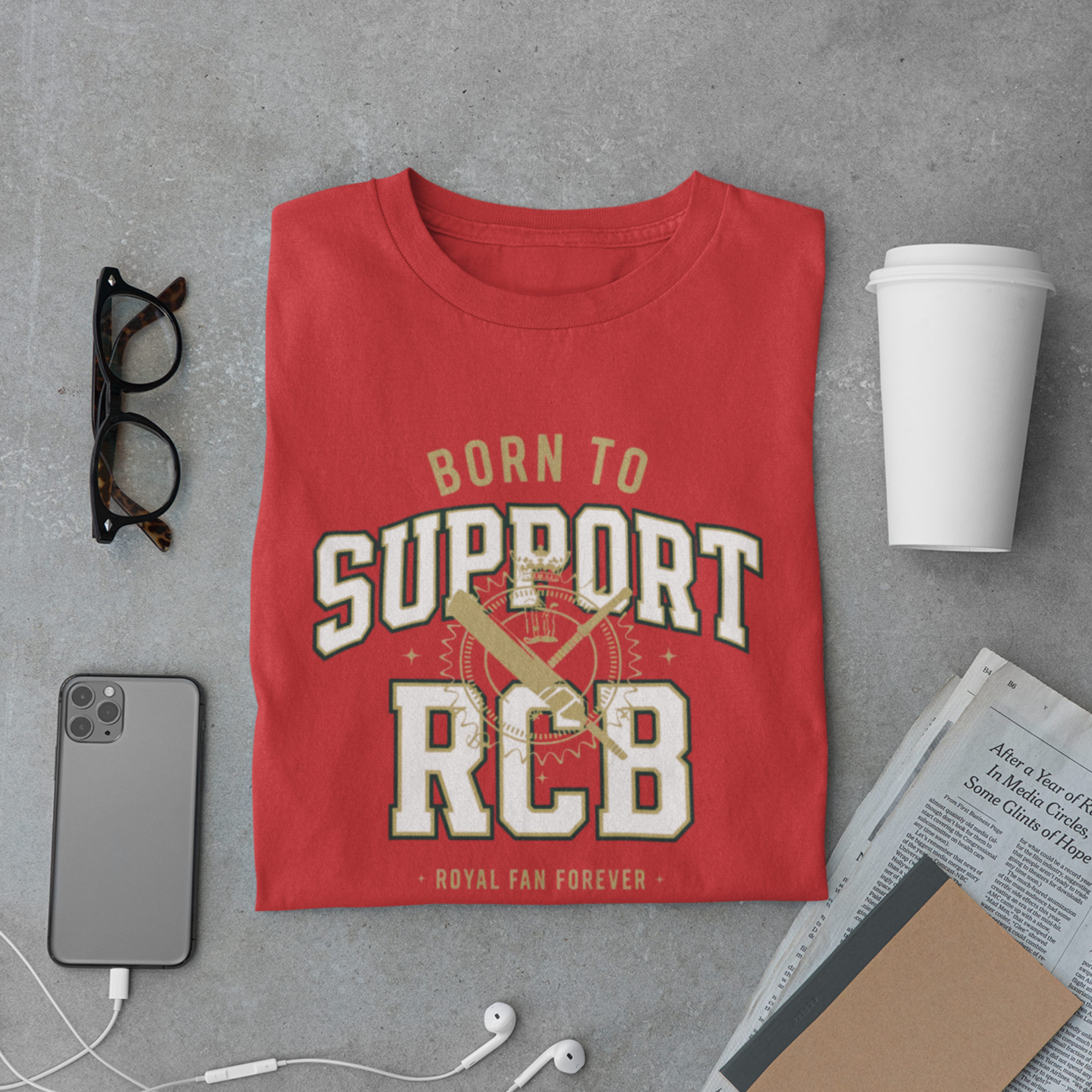 Born to Support Cricket Fan T-Shirt