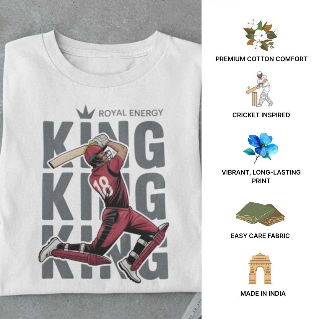 King Energy Cricket T-Shirt